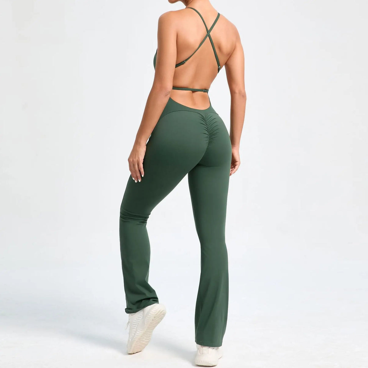 Combinaison Scrunch Cross V dos nu - Gymfit