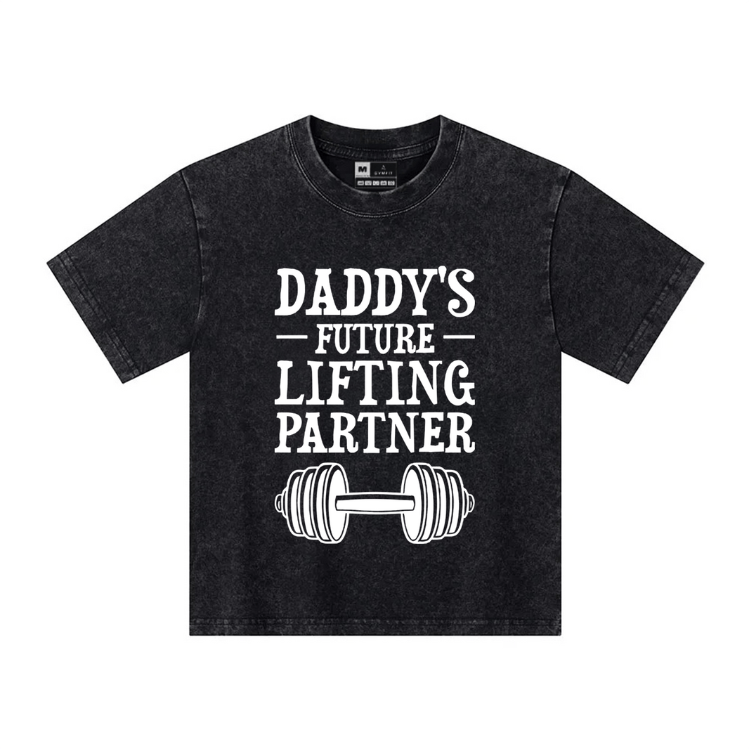 Daddy's Lifting Partner Barn T-shirt - Gymfit