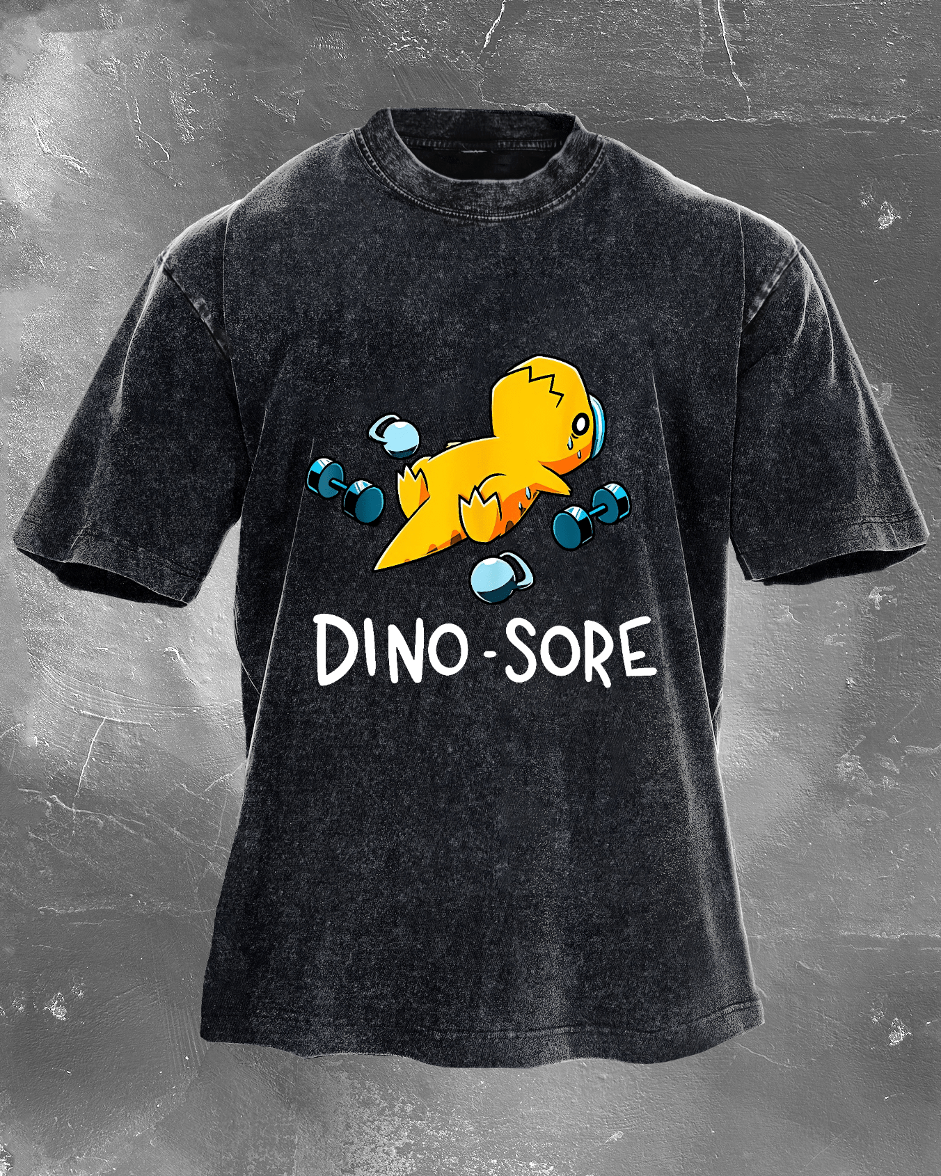 DINO - T-shirt délavé SORE - Gymfit