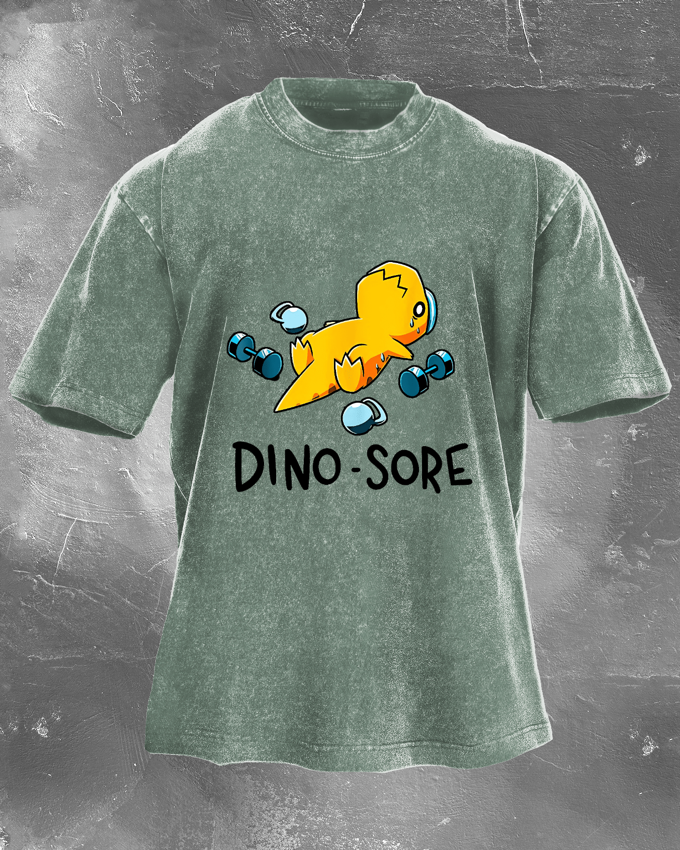 DINO - T-shirt délavé SORE - Gymfit