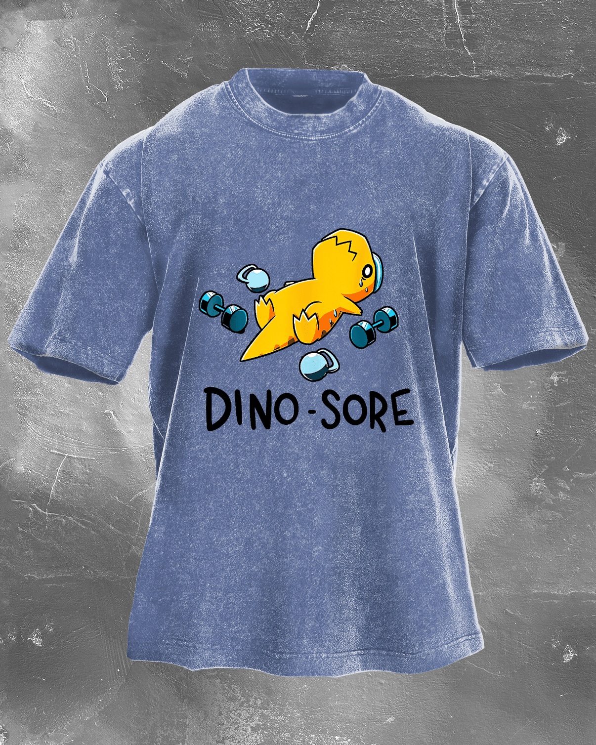 DINO - T-shirt délavé SORE - Gymfit