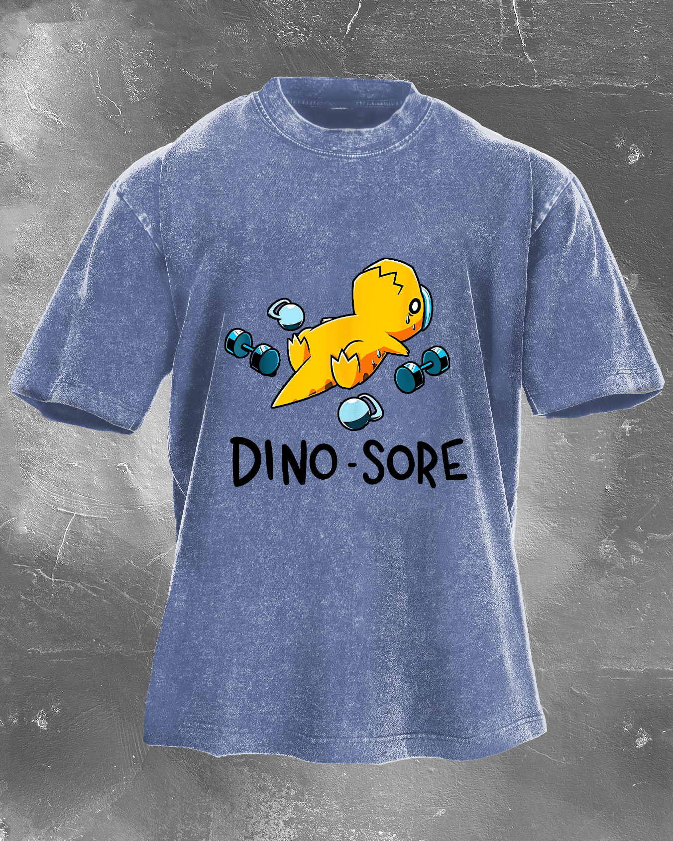 DINO - T-shirt délavé SORE - Gymfit