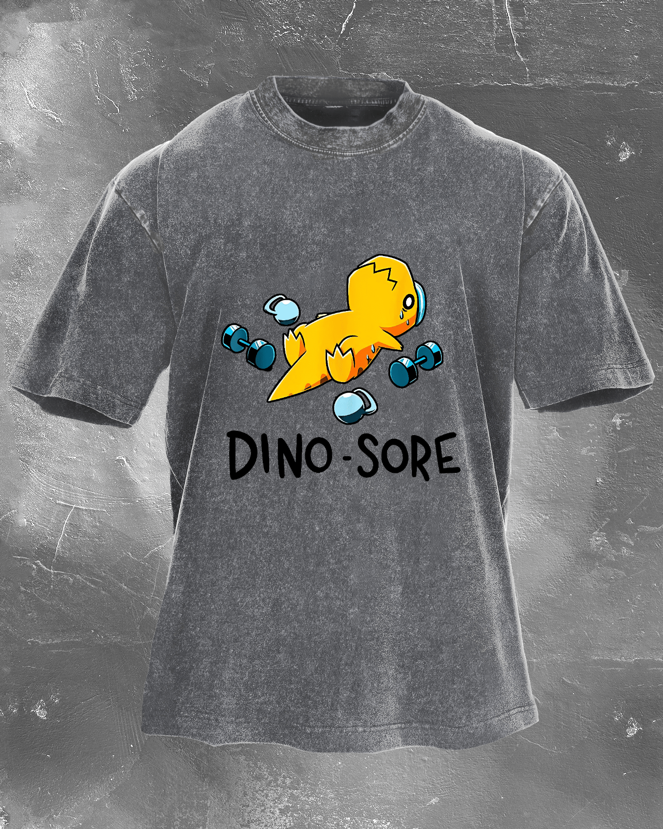 DINO - T-shirt délavé SORE - Gymfit