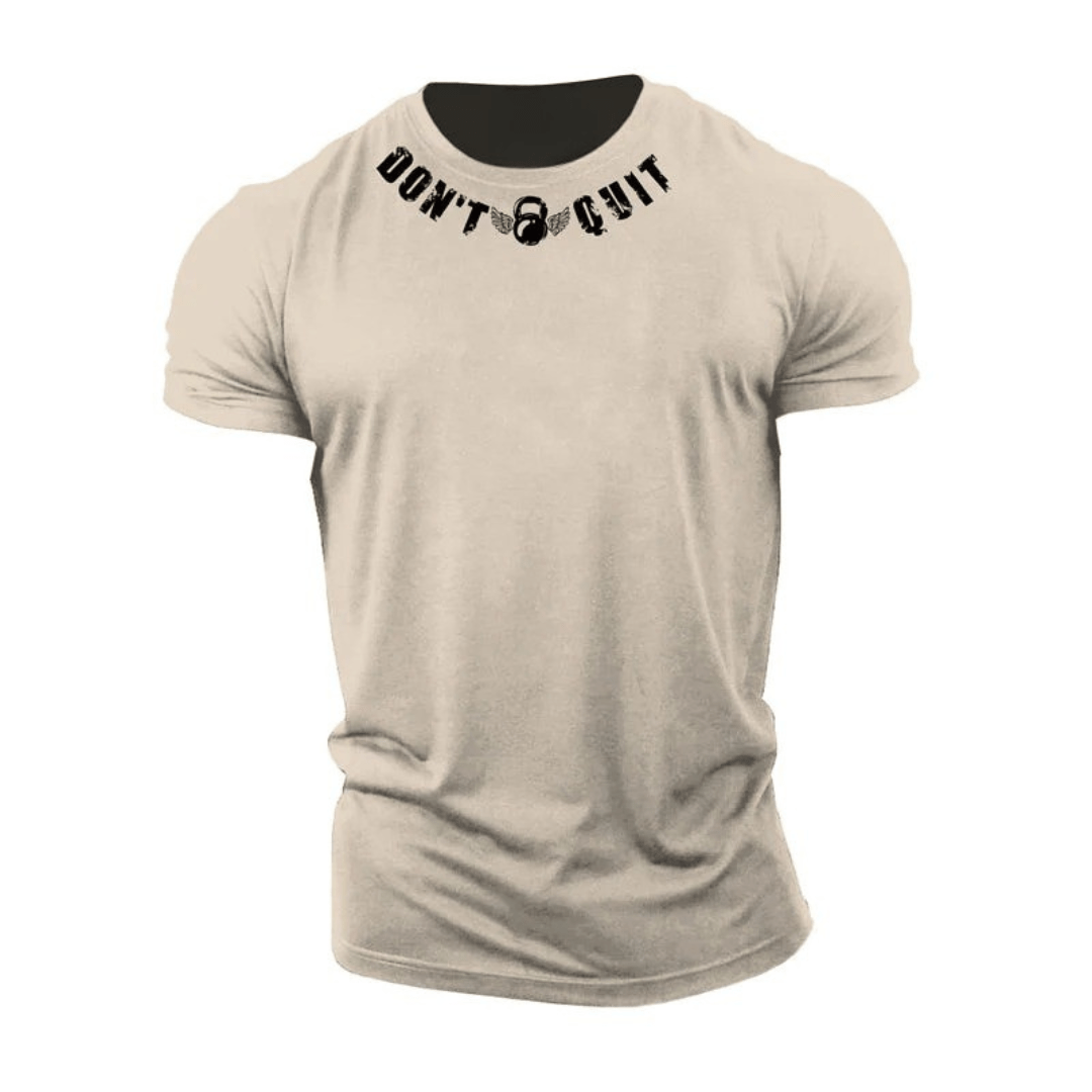 T-shirt en coton Don't Quit - Gymfit