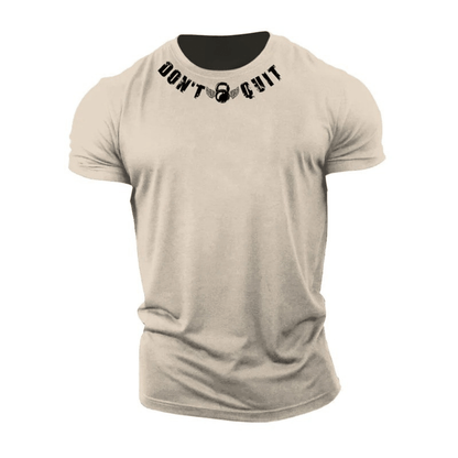 T-shirt en coton Don't Quit - Gymfit
