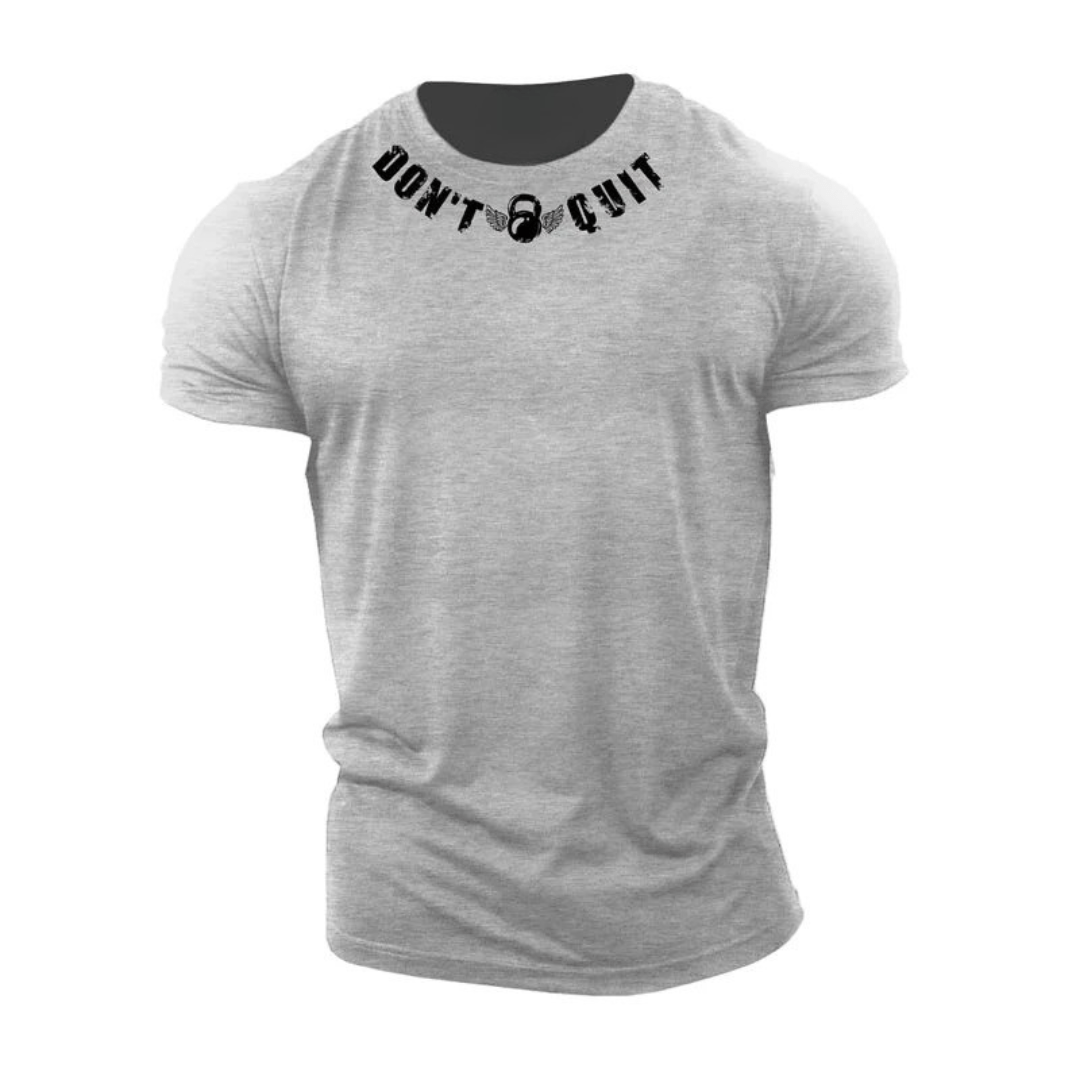 T-shirt en coton Don't Quit - Gymfit