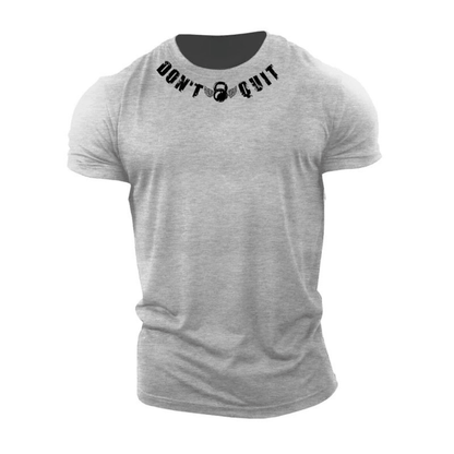 T-shirt en coton Don't Quit - Gymfit