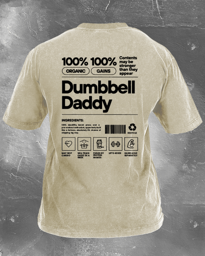 T-shirt délavé DUMBBELL DADDY - Gymfit