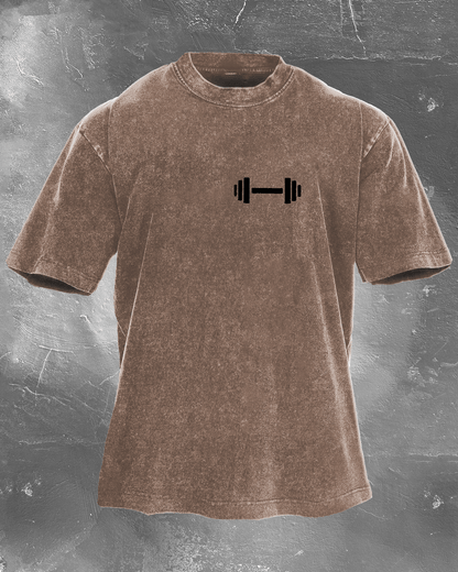 DUMBBELL DADDY T-SHIRT DÉLAVÉ - Gymfit