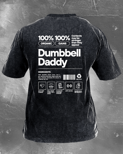 DUMBBELL DADDY T-SHIRT DÉLAVÉ - Gymfit