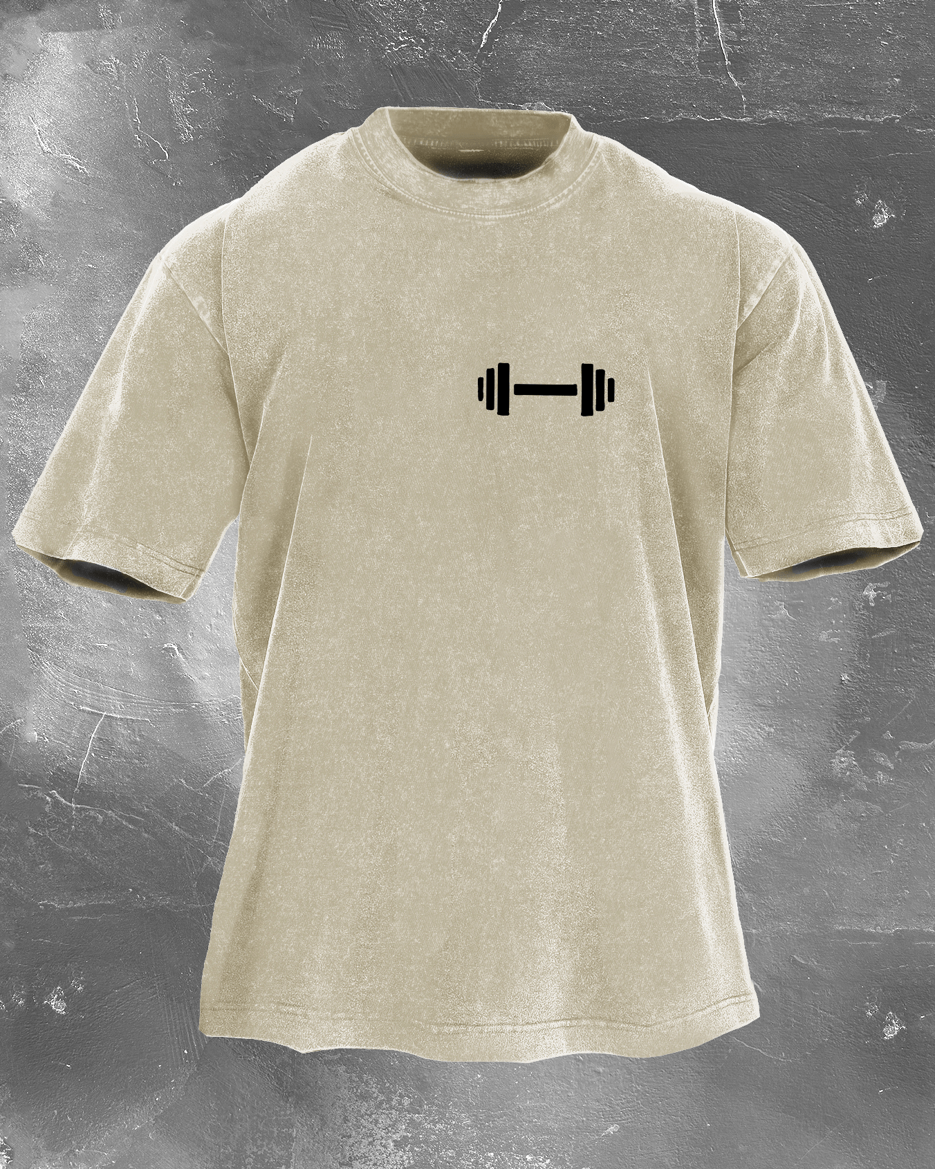 T-SHIRT DÉLAVÉ DUMBBELL DADDY - Gymfit