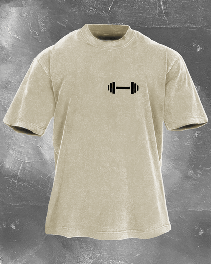 T-SHIRT DÉLAVÉ DUMBBELL DADDY - Gymfit
