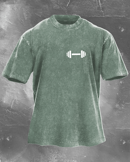 DUMBBELL DADDY T-SHIRT DÉLAVÉ - Gymfit