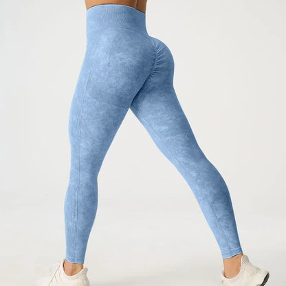 Leggings taille haute effet délavé - Gymfit