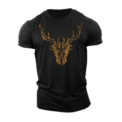 T-shirt Gymfit avec cerf doré