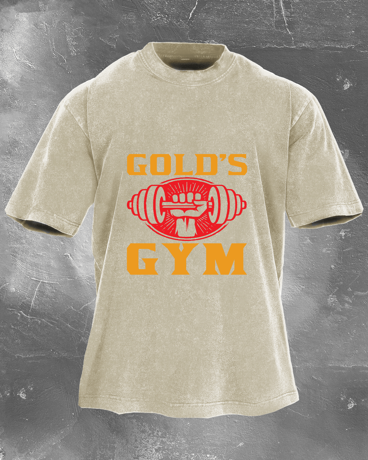T-shirt délavé GOLD´S GYM - Gymfit