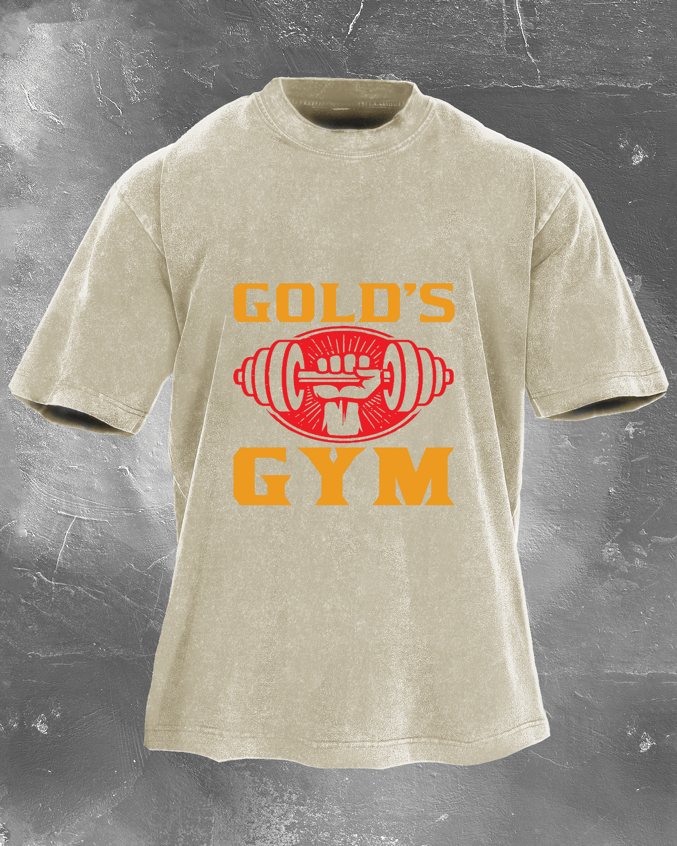 T-shirt délavé GOLD´S GYM - Gymfit