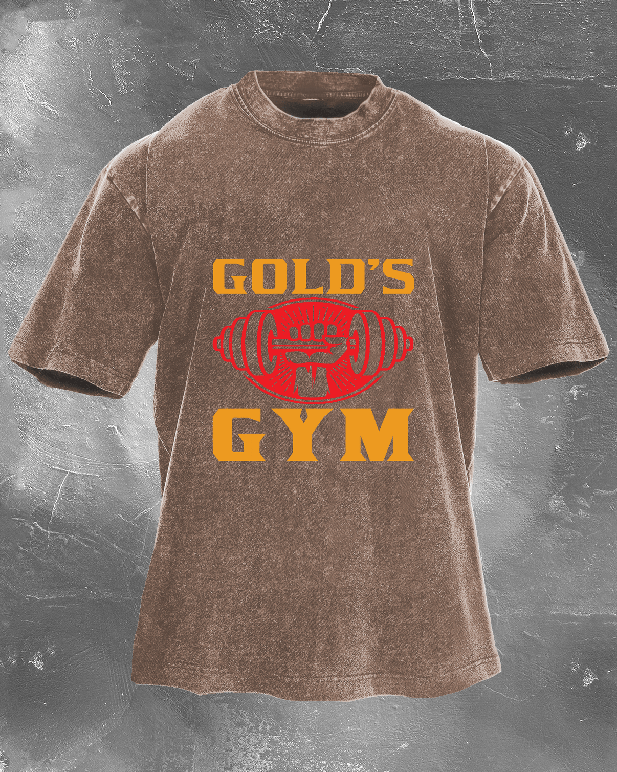 GOLD´S GYM T-SHIRT DÉLAVÉ - Gymfit