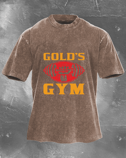 GOLD´S GYM T-SHIRT DÉLAVÉ - Gymfit