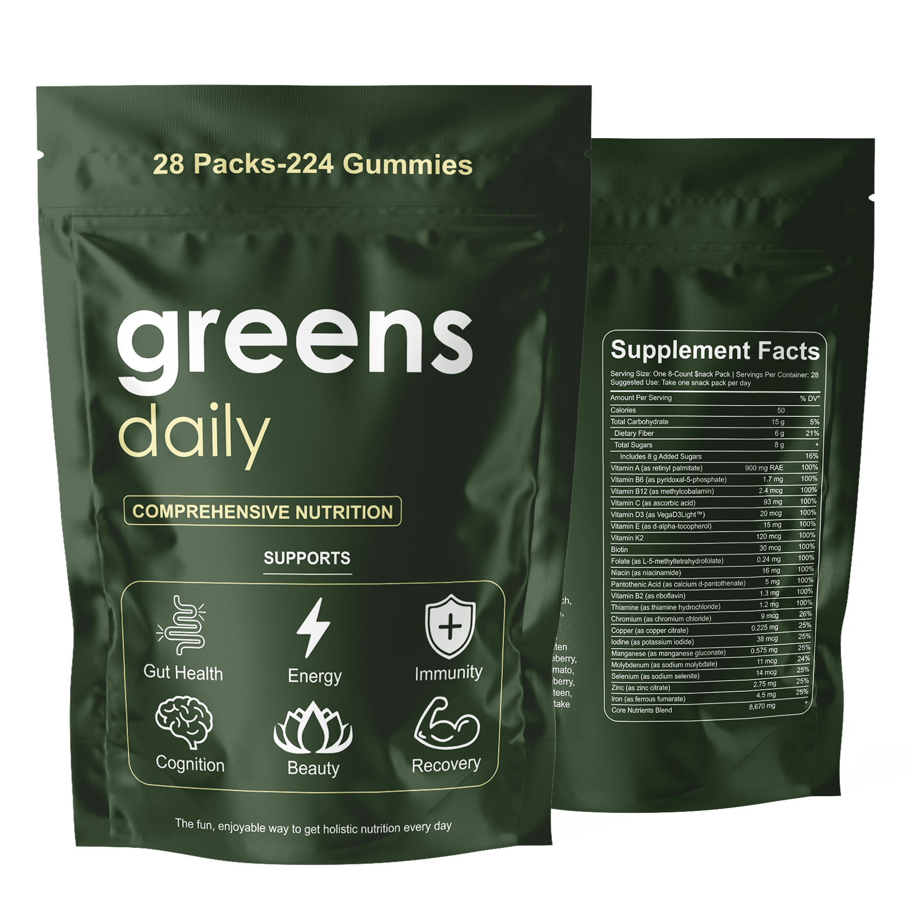 Greens Daily 224 Gummies - Gymfit