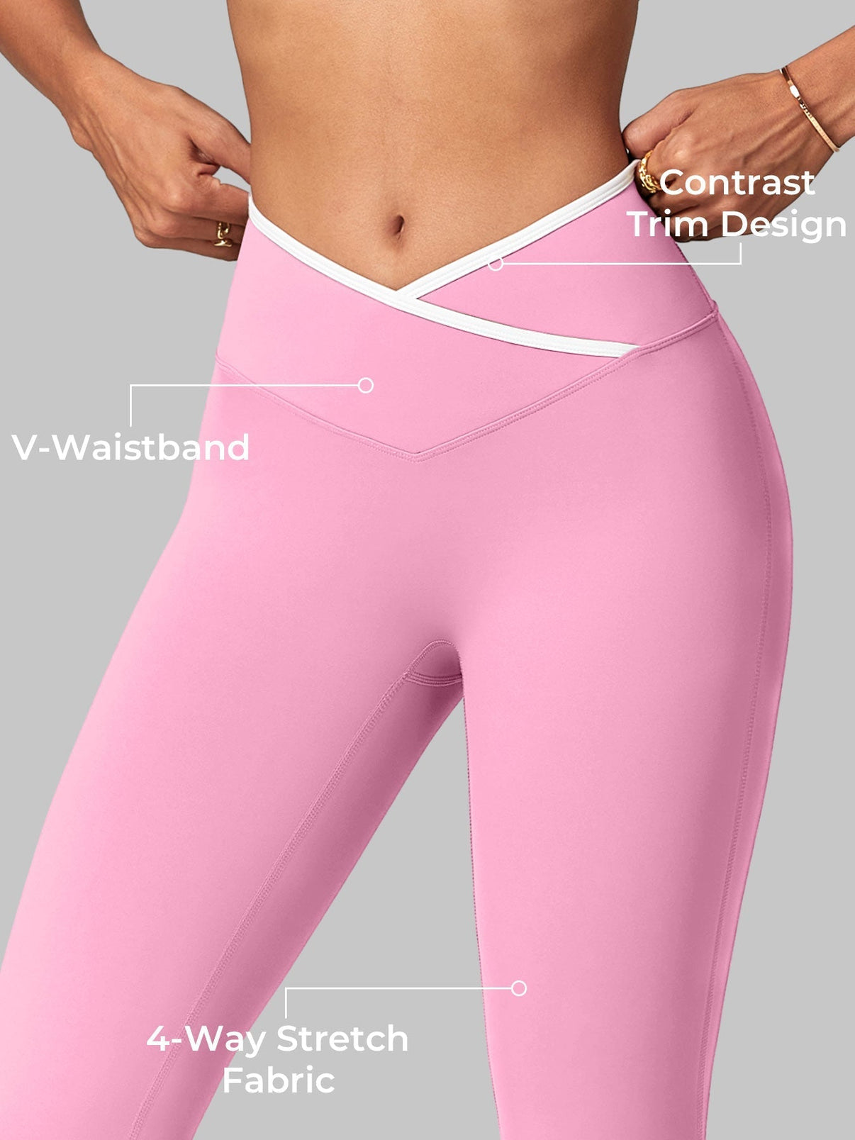 Gymfit Alberta Contrast Flare Leggings - Gymfit