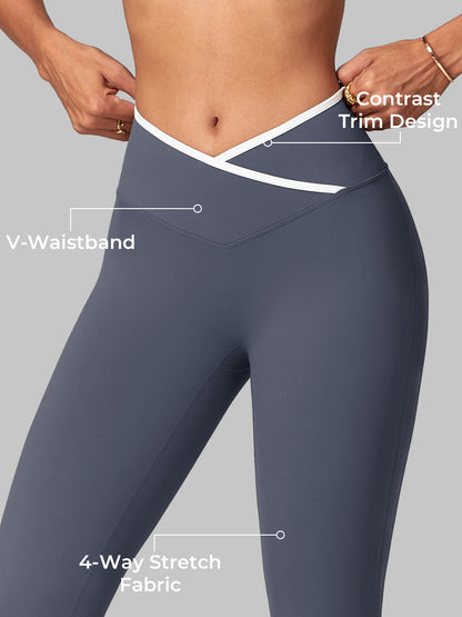 Gymfit Alberta Contrast Flare Leggings - Gymfit