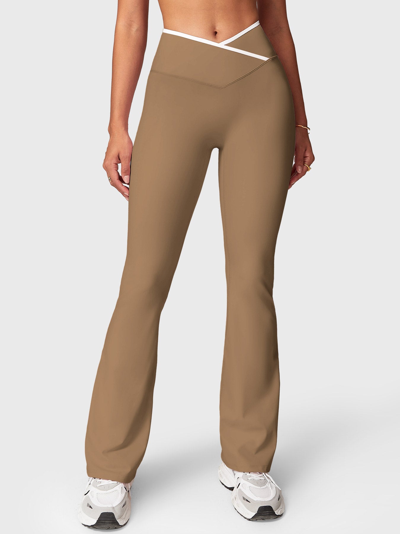 Gymfit Alberta Contrast Flare Leggings - Gymfit