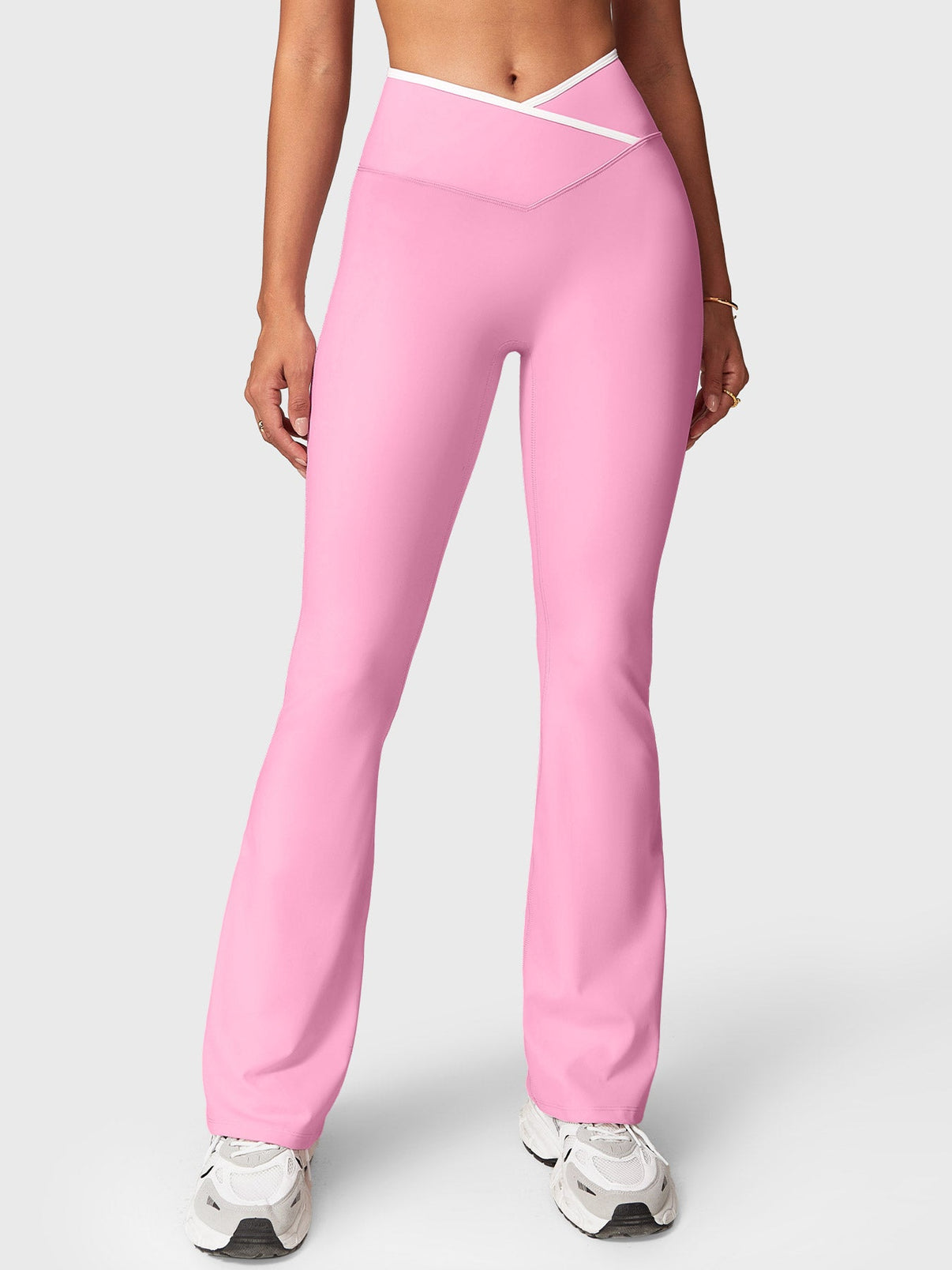 Gymfit Alberta Contrast Flare Leggings - Gymfit