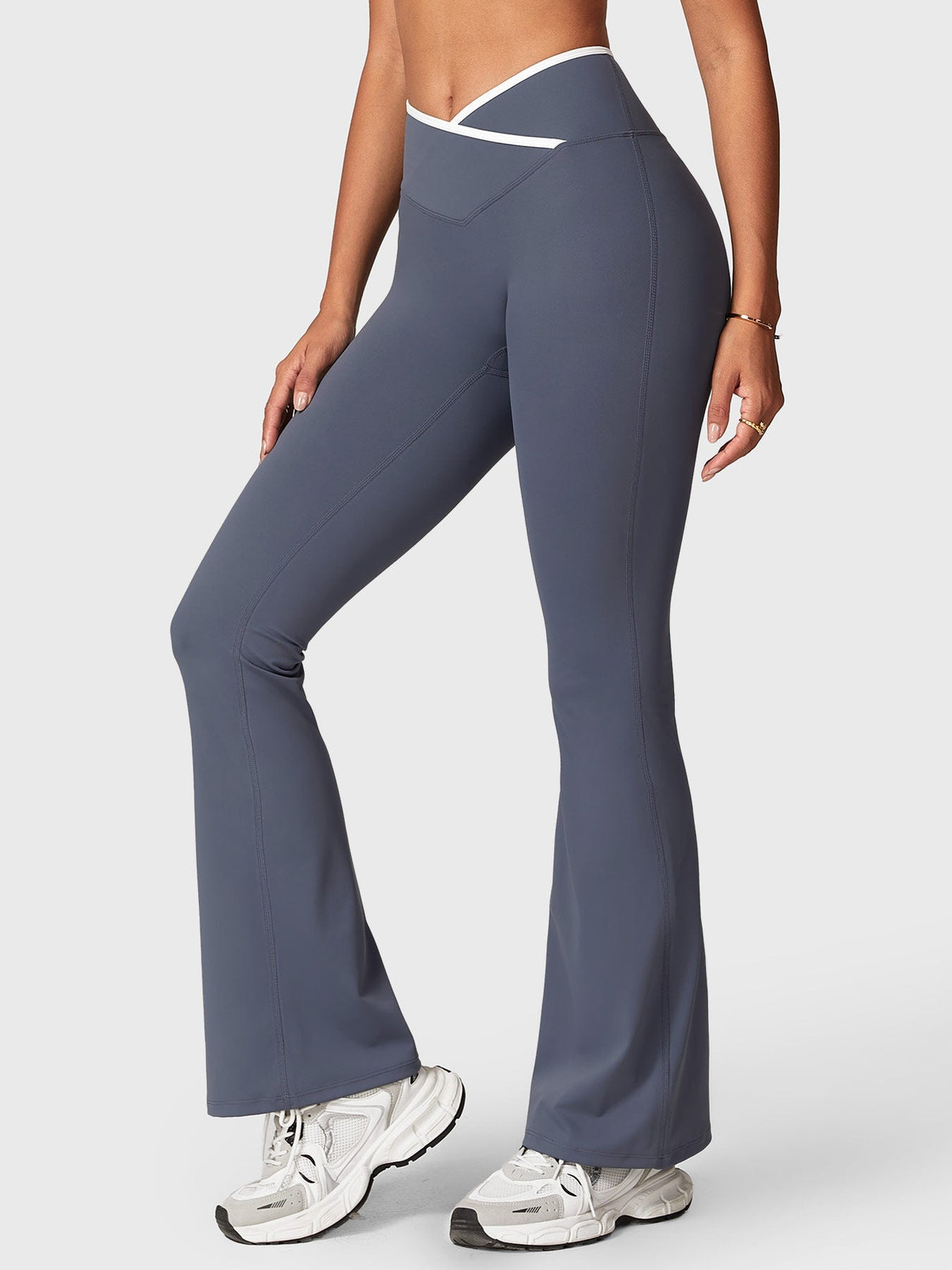 Gymfit Alberta Contrast Flare Leggings - Gymfit