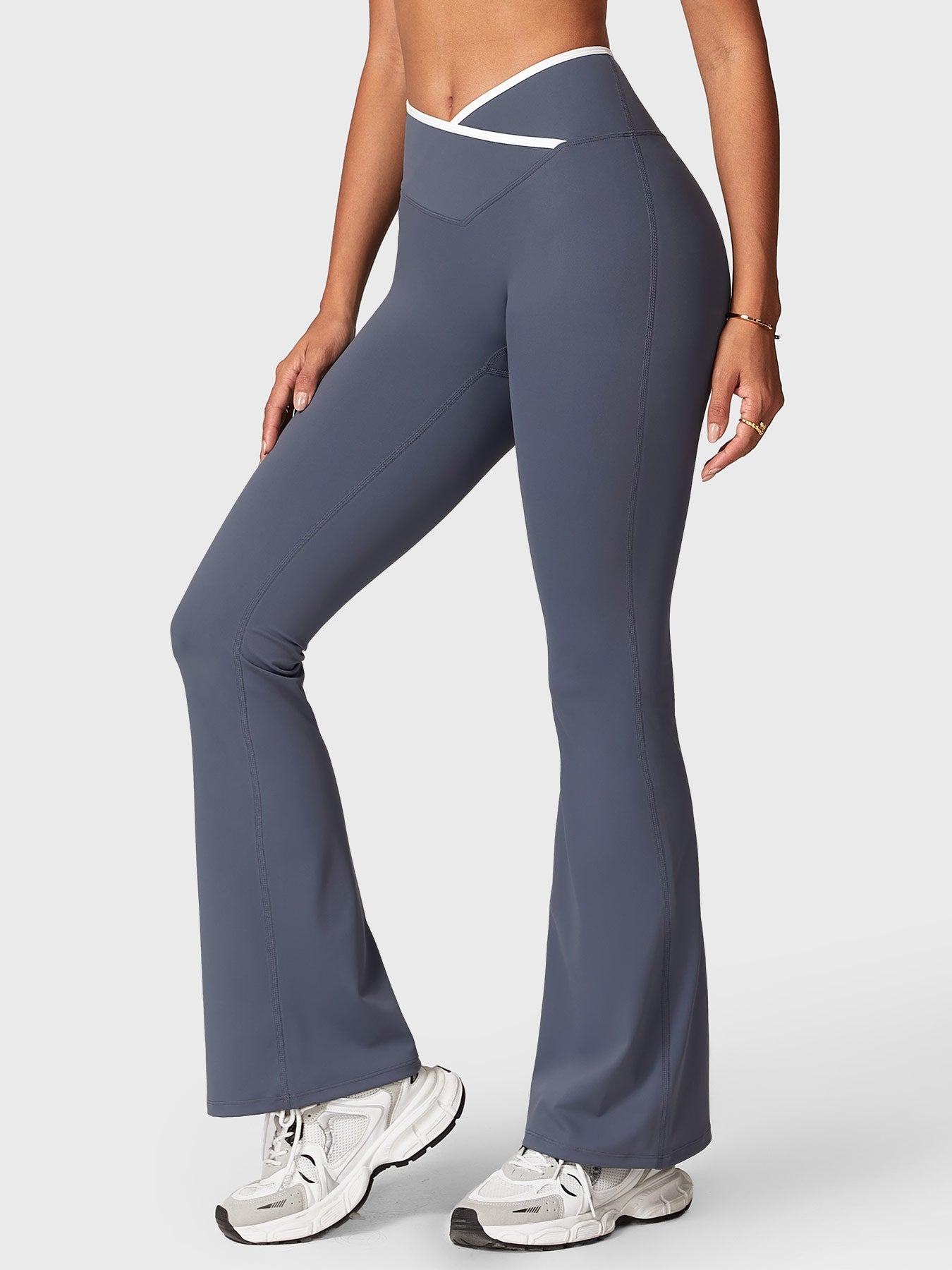 Gymfit Alberta Contrast Flare Leggings - Gymfit