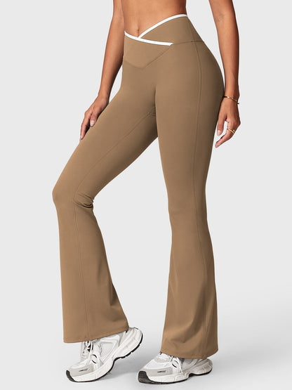 Gymfit Alberta Contrast Flare Leggings - Gymfit