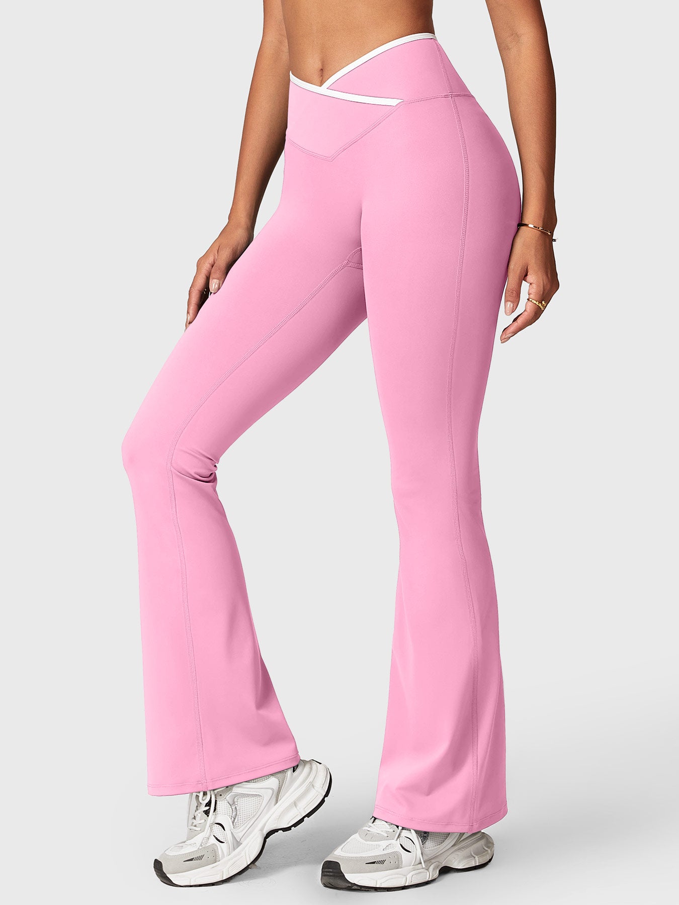 Gymfit Alberta Contrast Flare Leggings - Gymfit