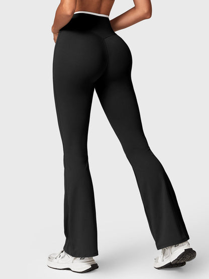Gymfit Alberta Contrast Flare Leggings - Gymfit