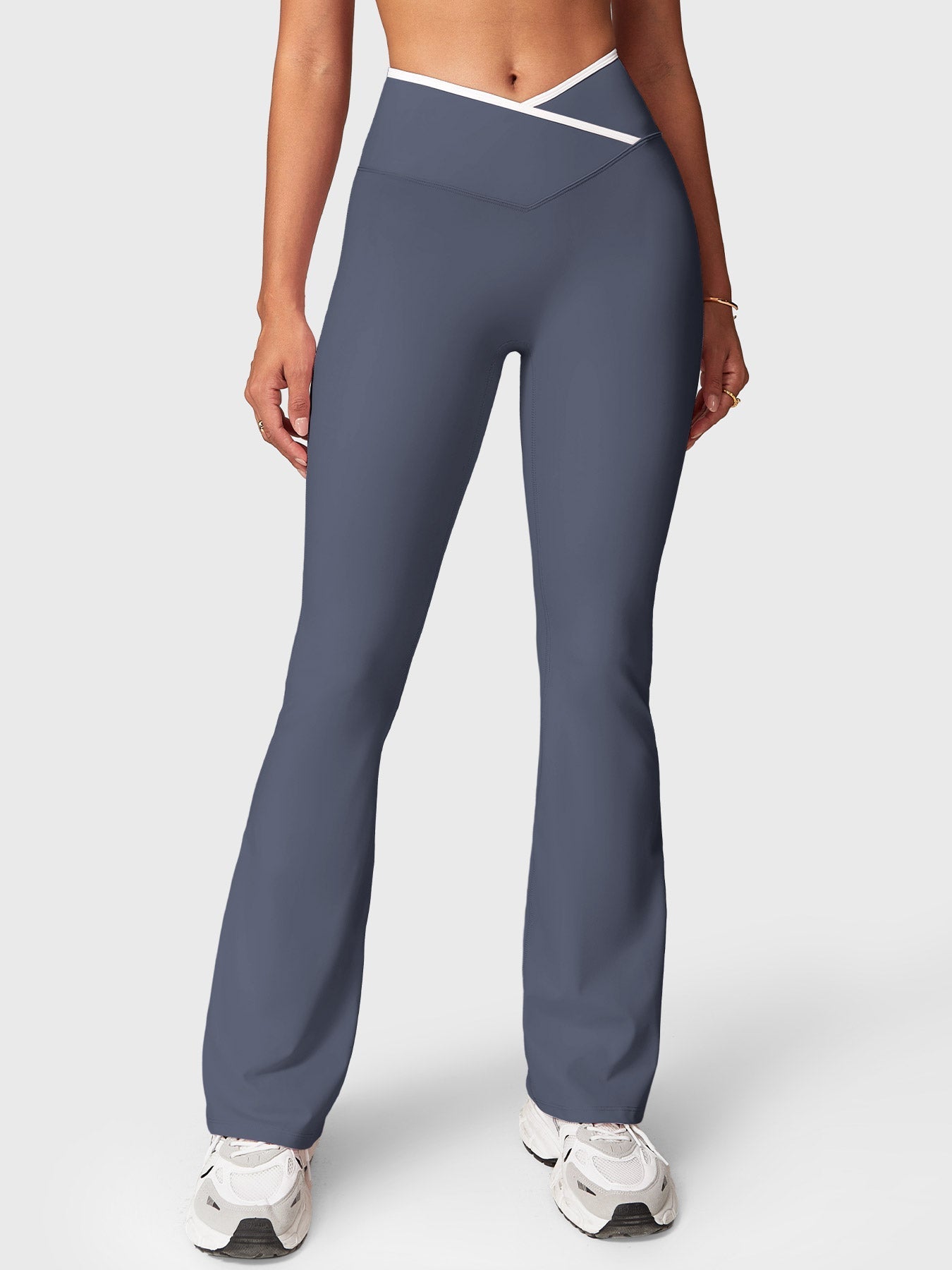 Gymfit Alberta Contrast Flare Leggings - Gymfit