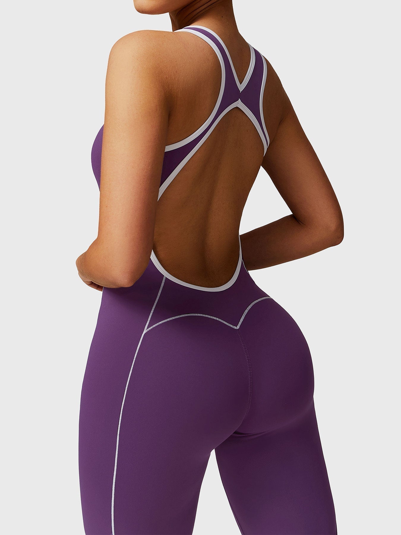 Gymfit Antonia Contrast Flared Jumpsuit - Gymfit