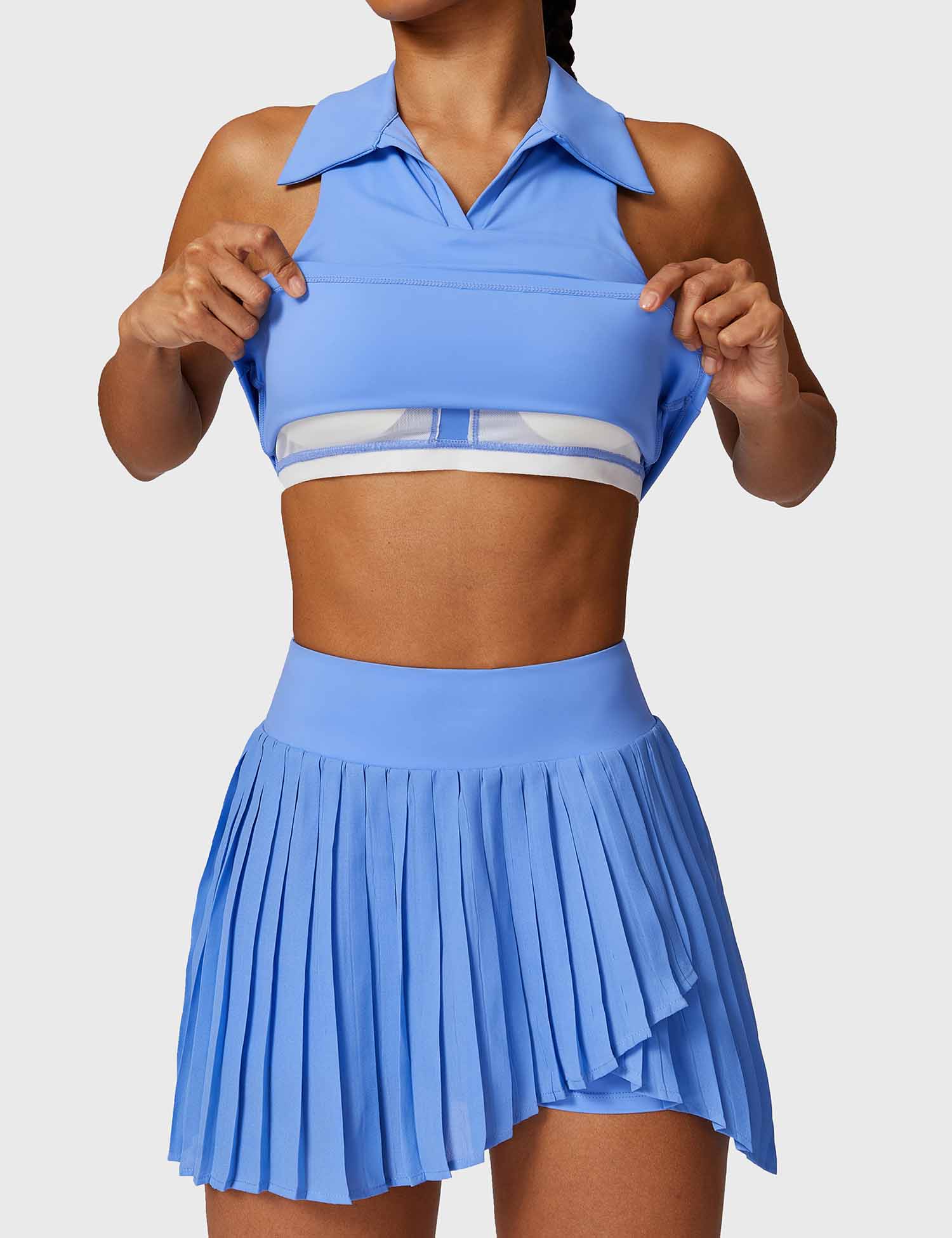 Ensembles Gymfit avec crop top et jupe de tennis - Gymfit