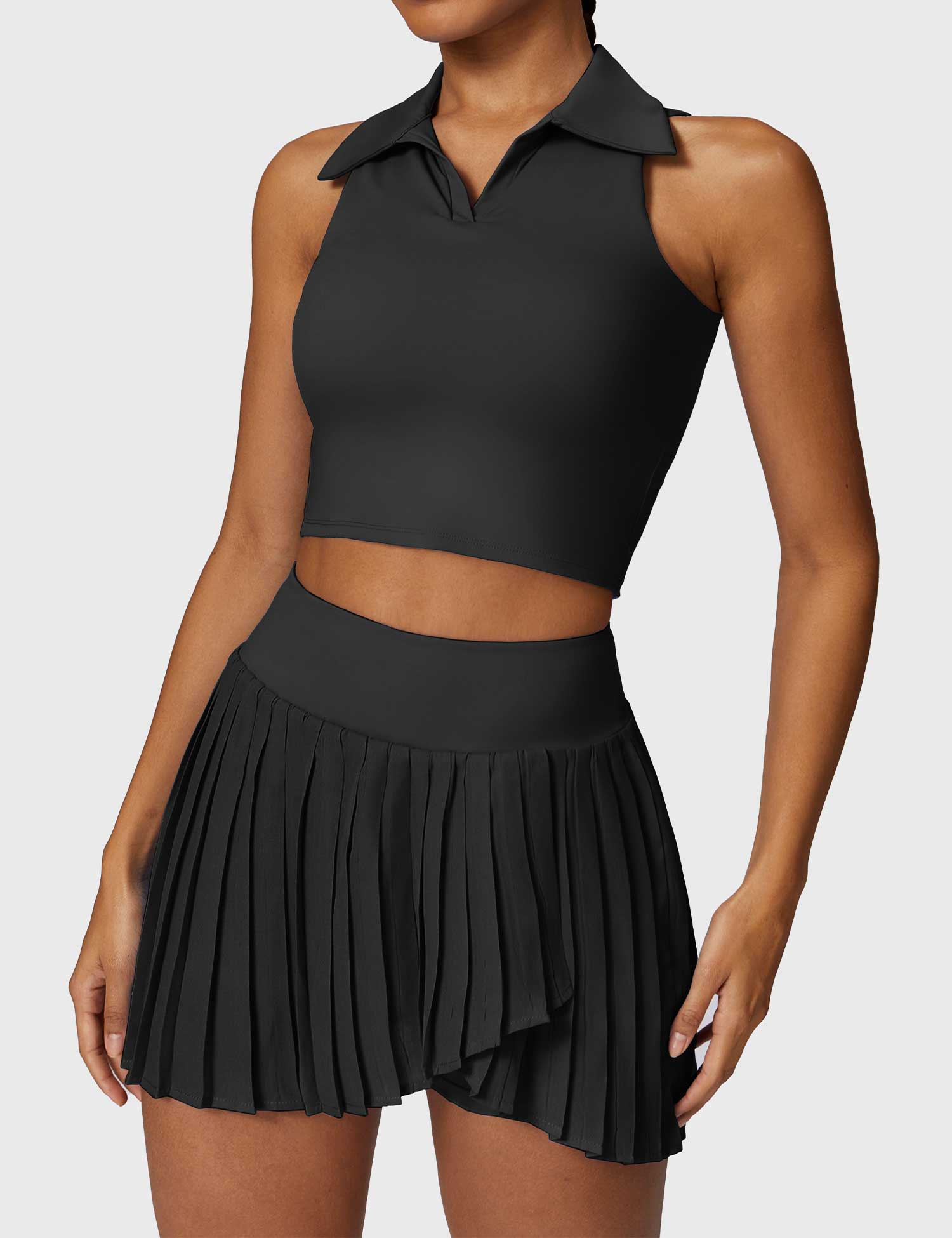 Ensembles crop top et jupe de tennis Gymfit - Gymfit