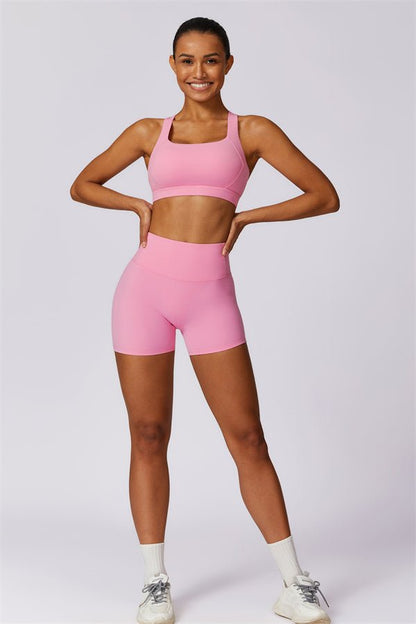 Ensemble top et short de sport Ellise - Gymfit