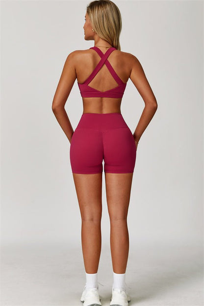 Ensemble top de sport et short Ellise - Gymfit