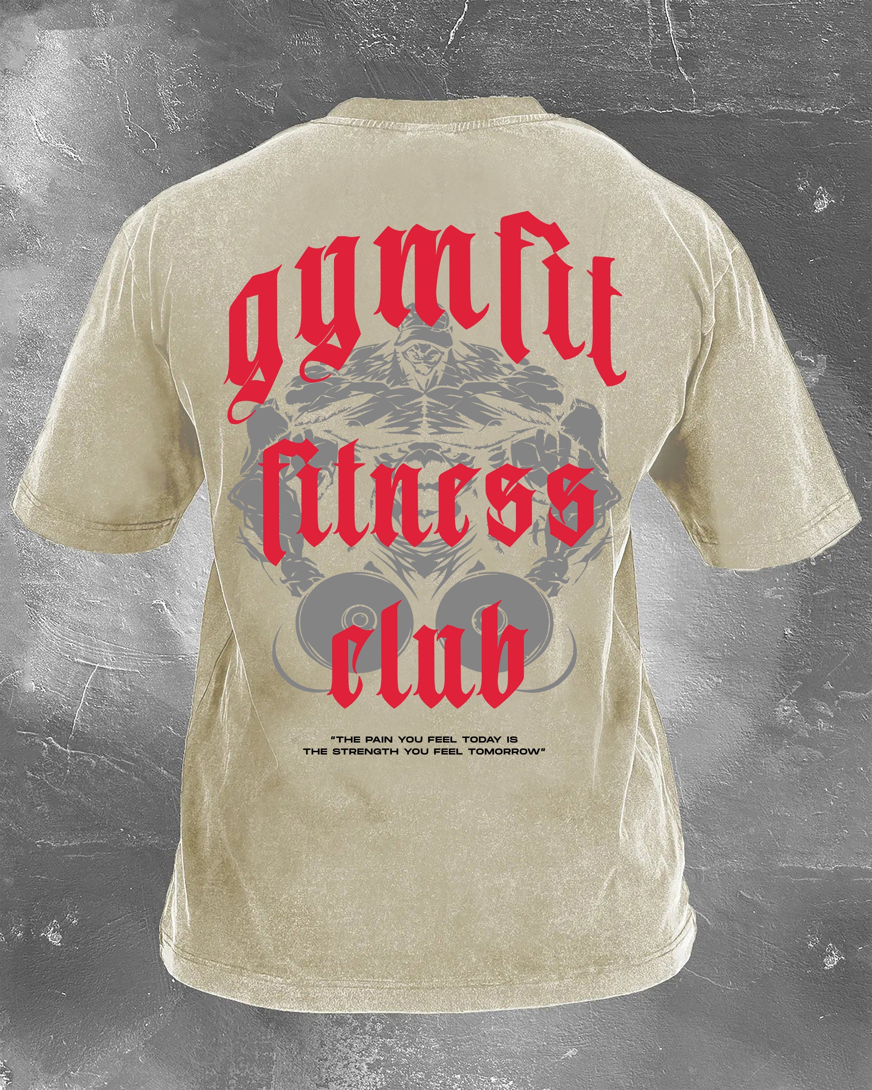 GYMFIT FITNESS CLUB WASHED T - SHIRT - Gymfit