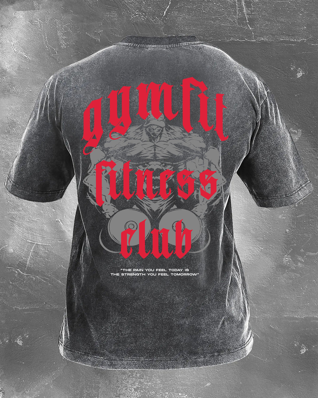 GYMFIT FITNESS CLUB WASHED T - SHIRT - Gymfit