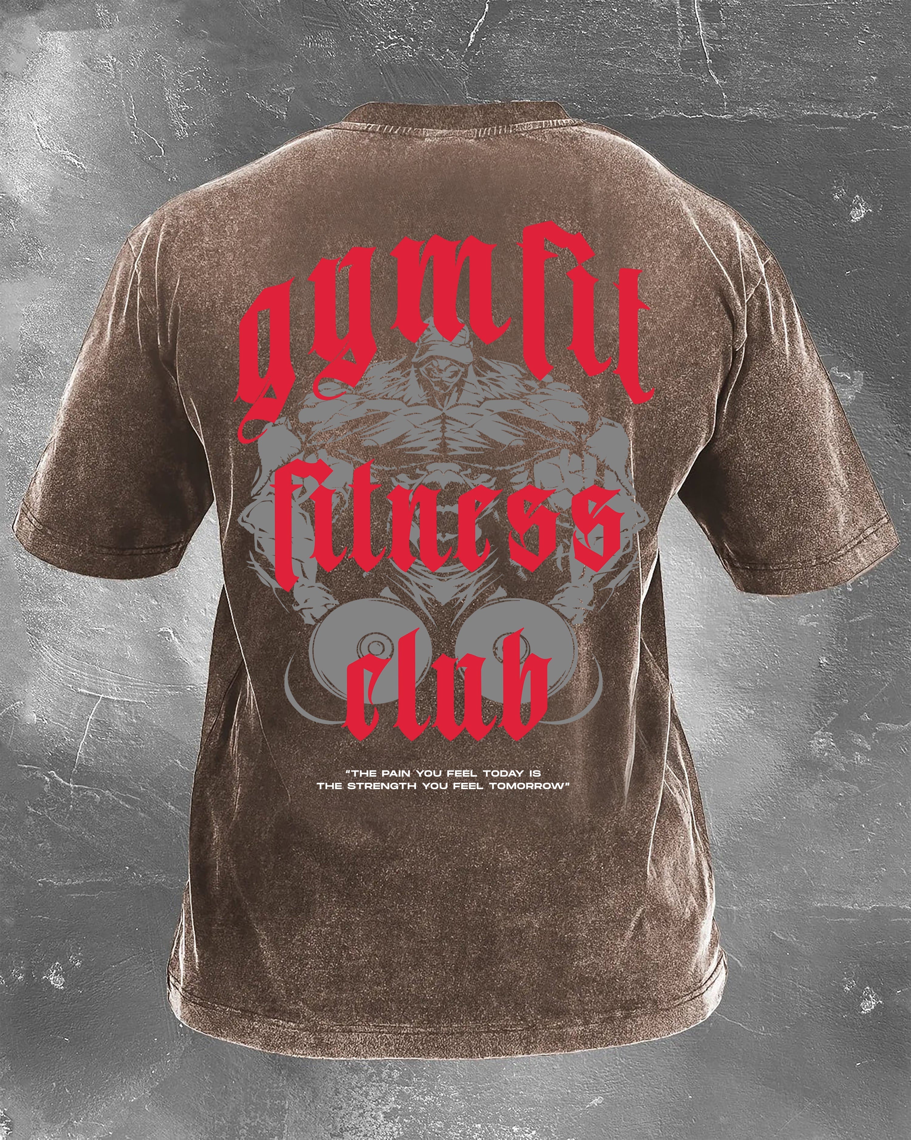 GYMFIT FITNESS CLUB WASHED T - SHIRT - Gymfit
