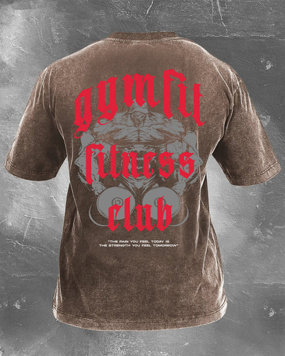 GYMFIT FITNESS CLUB WASHED T - SHIRT - Gymfit