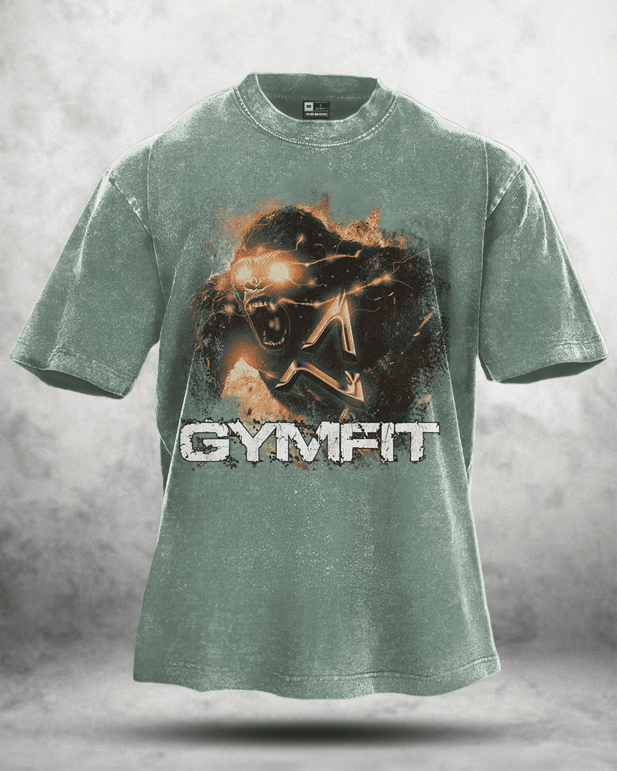 GYMFIT GORILLA WASHED T - SHIRT - Gymfit