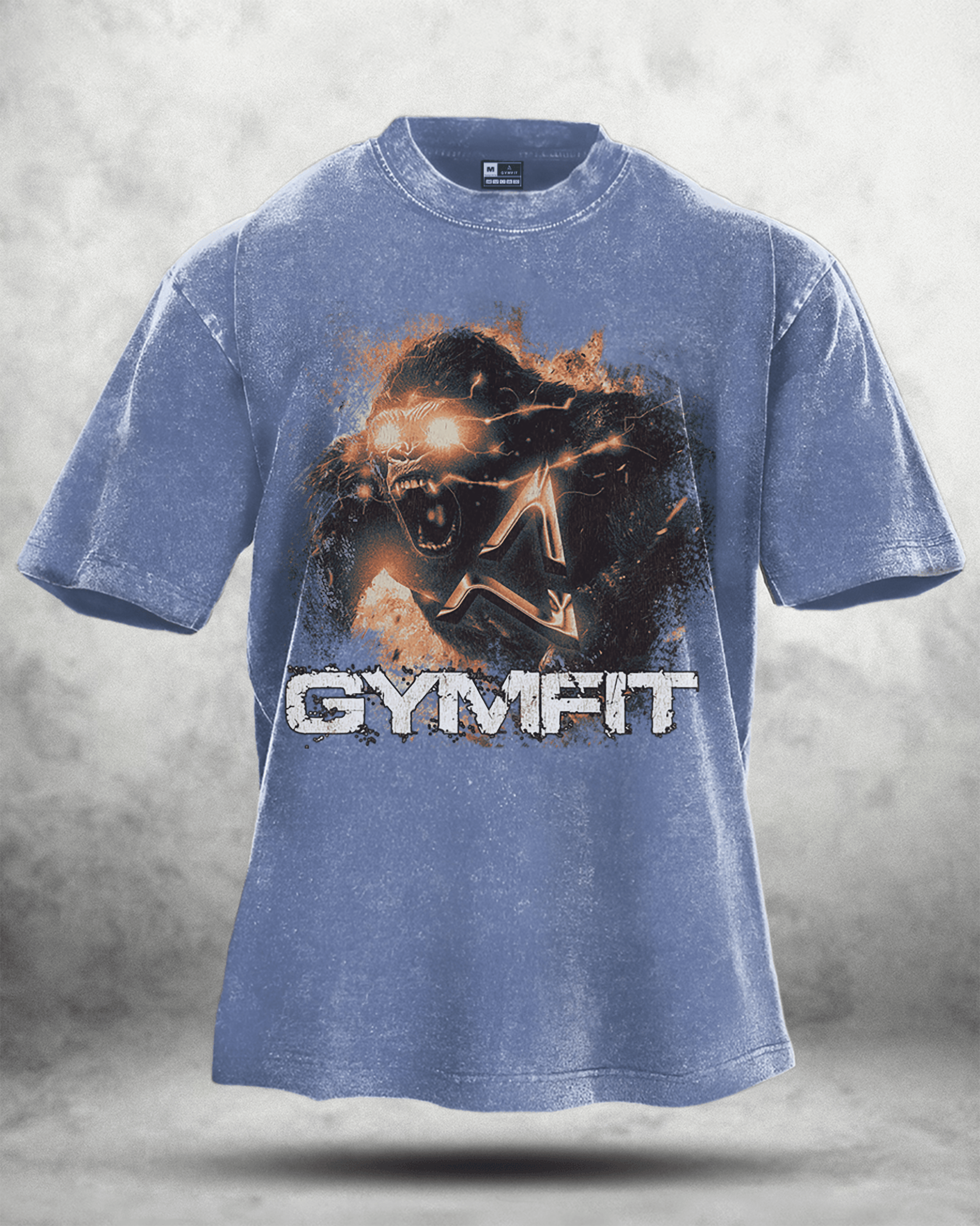 GYMFIT GORILLA WASHED T - SHIRT - Gymfit