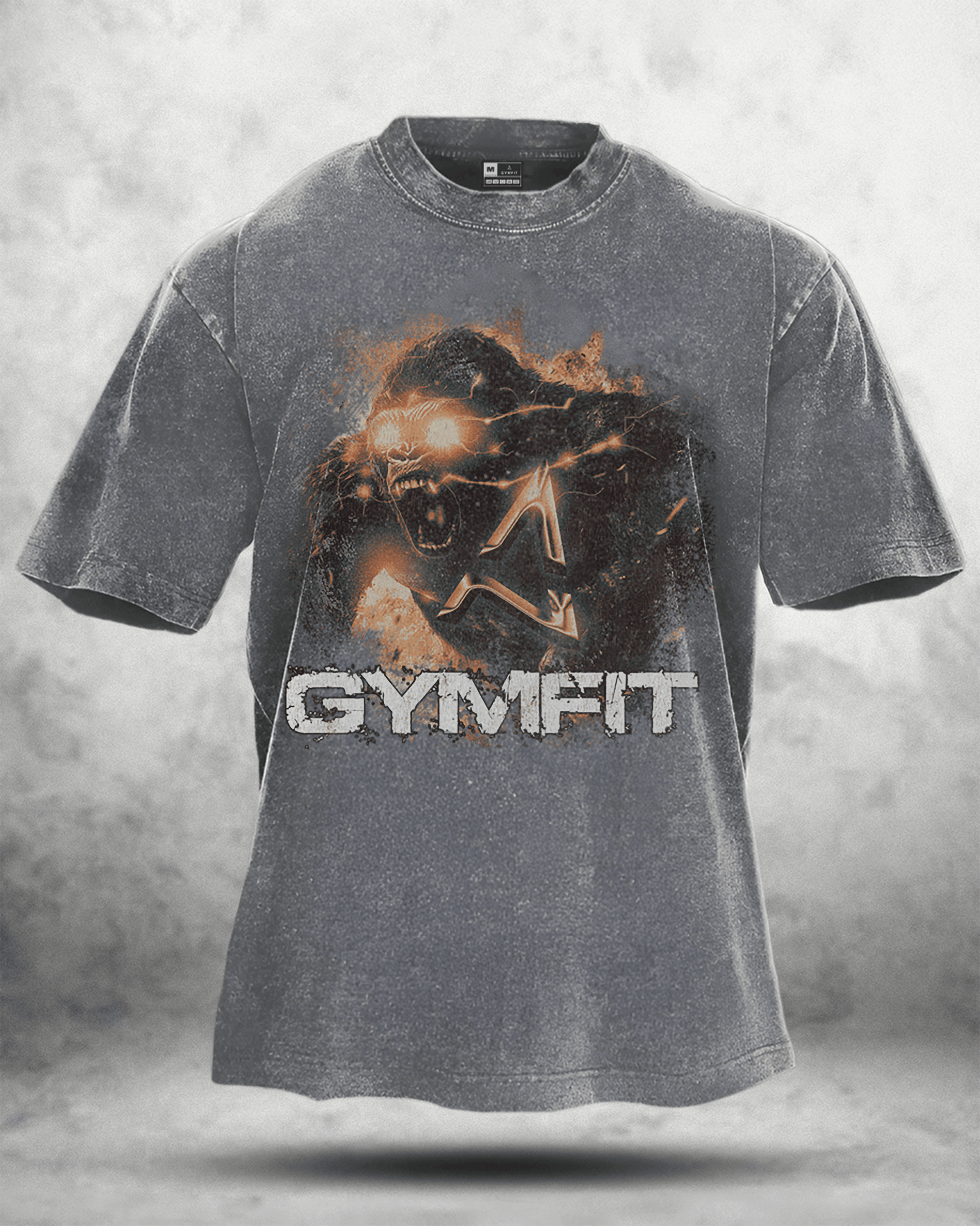 GYMFIT GORILLA WASHED T - SHIRT - Gymfit