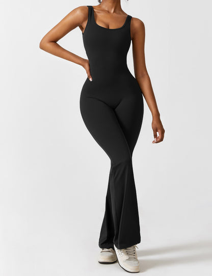 Combinaison Gymfit col V - dos évasé, jambes évasées - Gymfit