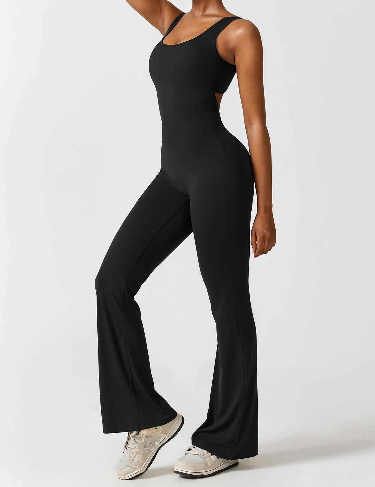 Gymfit Combinaison dos en V, jambes évasées - Gymfit