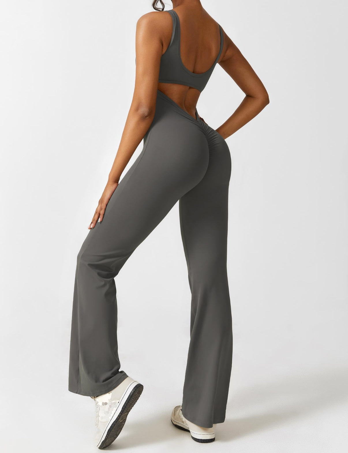 Gymfit combinaison à dos en V, jambes évasées - Gymfit
