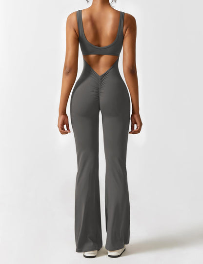 Gymfit Combinaison V - dos - jambe évasée - Gymfit